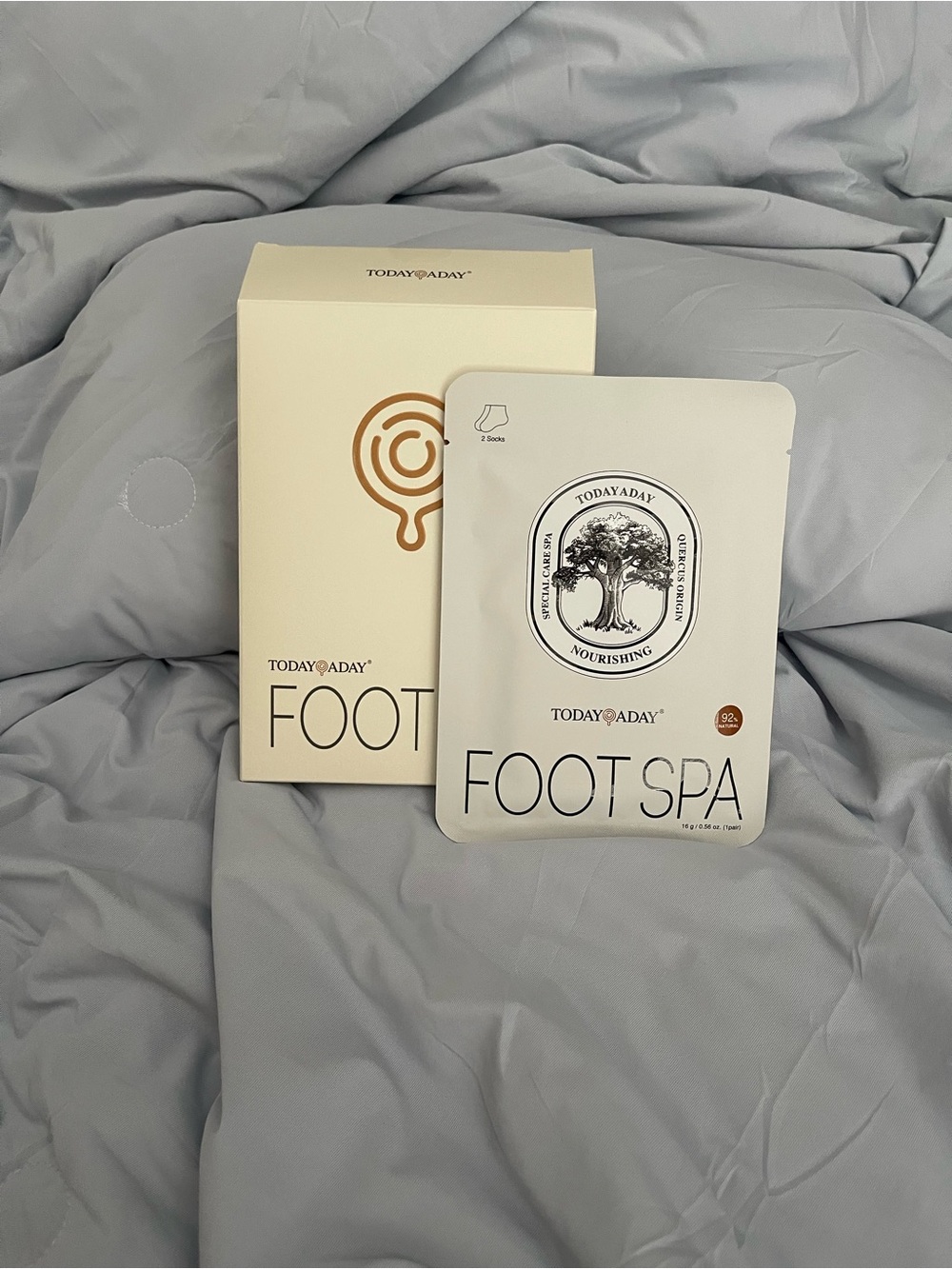 Foot Spa Nourishing Socks - White